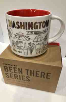 Washington State Starbucks Been There Series Mug Holiday Christmas Red Gold New! - Sold on eBay Nov, 18th 2018 for $27.99