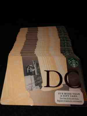 50 x Starbucks Washington DC card LOT.NEW! 2015!NEW! - Sold on eBay Nov, 17th 2018 for $12.99