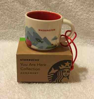 Starbucks You Are Here Washington Ornament 2 oz Demi Cup YAH  - Sold on eBay Nov, 15th 2018 for $11.65