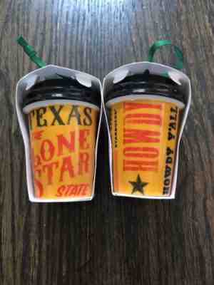 NEW 2017 Starbucks Texas Ornament Lone Star State Ceramic Christmas Tree LIMITED - Sold on eBay Dec, 25th 2018 for $9.99