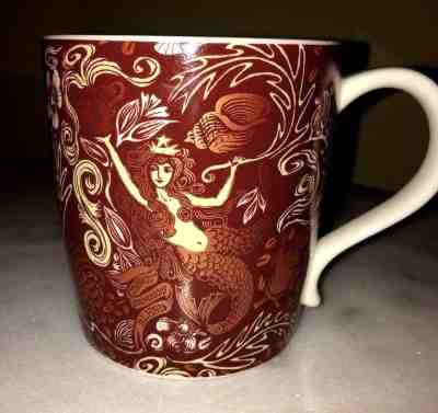 Starbucks Anniversary Coffee Siren Copper 2009 New Bone China Mug - Sold on eBay Feb, 2nd 2019 for $11.95