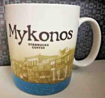 Starbucks Mykonos Greece Global Icon Coffee Mug Rare Scenic Collector Series  - Sold on eBay Feb, 14th 2019 for $25.00