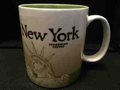 Starbucks 2009 Collector Series NEW YORK Coffee/Tea Mug Cup 16oz Micro Safe - Sold on eBay Feb, 13th 2019 for $19.99
