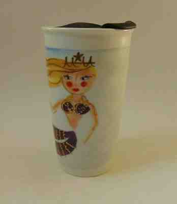 Starbucks Siren Travel Coffee Mug Mermaid 2015 Ceramic Tumbler With Lid 12 oz. - Sold on eBay Feb, 14th 2019 for $7.99