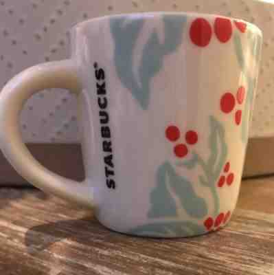 Starbucks 2018 Christmas Limited Edition MINI-MUG "Cherries" 3oz. (NEW) - Sold on eBay Feb, 14th 2019 for $18.99