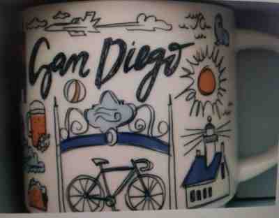 NEW Starbucks San Diego Been There Series Mug LIMITED EDITION 14 Oz - Sold on eBay Feb, 13th 2019 for $9.99
