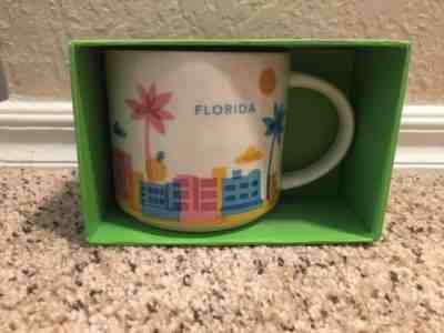 NEW Starbucks Florida You Are Here Limited Edition Coffee Mug 14oz - Sold on eBay Feb, 13th 2019 for $12.00