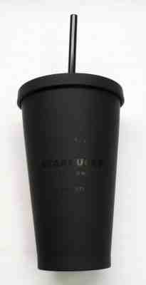 NEW Starbucks Matte Black Acrylic Cold Cup 16oz Rare Limited Grande Tumbler Trav - Sold on eBay Feb, 13th 2019 for $38.99