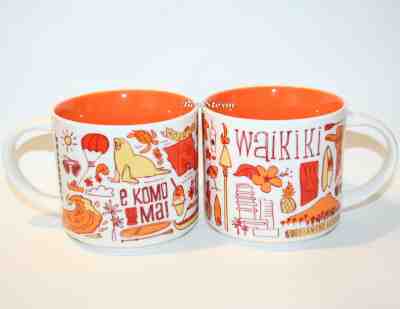 Starbucks Hawaii Waikiki Been There Series 14 OZ Ceramic Coffee Mug Cup New Box  - Sold on eBay Feb, 14th 2019 for $39.50