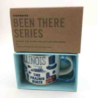 STARBUCKS BEEN THERE ILLINOIS ORNAMENT 2 oz. mug NIB ! - Sold on eBay Feb, 13th 2019 for $21.99