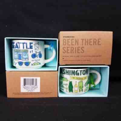 2 NEW in Box Starbucks Been There Series: Seattle & Washington State Ornaments - Sold on eBay Feb, 12th 2019 for $49.95