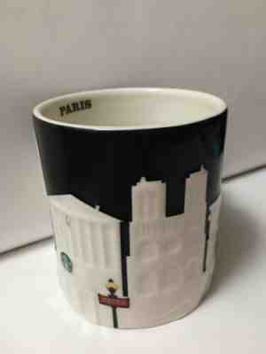 Starbucks Coffee Mug Relief City Collector Series PARIS France 16 oz. Black 2011 - Sold on eBay Feb, 7th 2019 for $24.00