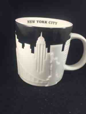 Starbucks 2012 Collector Series New York City Sculpted Relief Mug Cup 16oz EUC - Sold on eBay Jan, 27th 2019 for $19.00