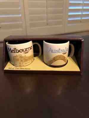 New Starbucks 2 sets of Demitasse Melbourne Sydney and Australia with SKU - Sold on eBay Jan, 13th 2019 for $50.00
