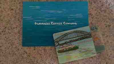 MINT & SHINES! STARBUCKS Sydney Australia Gift Card w/Matching Sleeve Mint too! - Sold on eBay Feb, 11th 2019 for $18.33
