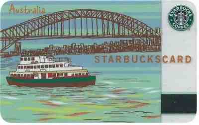 New 2005 #4 Starbucks Australia "Sydney Harbour Bridge - Old Logo" Gift Card - Sold on eBay Feb, 9th 2019 for $15.72