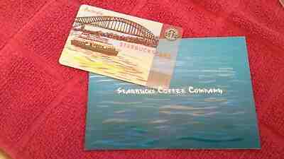 RARE! MINT! STARBUCKS 2005 Australia Sydney Harbor Gift Card w/Matching Sleeve - Sold on eBay Feb, 4th 2019 for $18.70