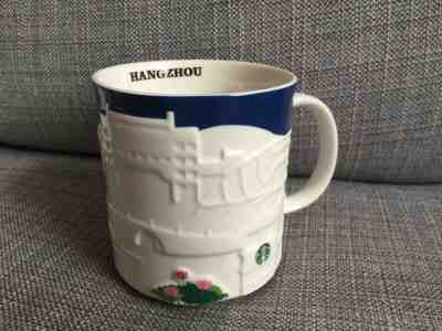 STARBUCKS CITY MUG COLLECTION CHINA - HANGZHOU CITY RELIEF SKYLINE 2013 NEW - Sold on eBay Feb, 6th 2019 for $25.99