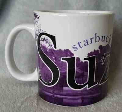 Starbucks Coffee Cup City Mug Collector 2004 Suzhou China White Lavender Ceramic - Sold on eBay Dec, 19th 2018 for $15.00