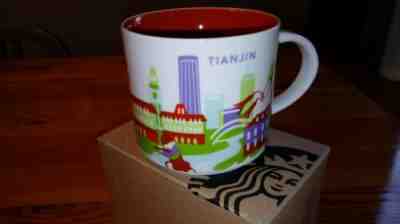 Starbucks Tianjin China You Are Here 14 oz Mug New in Box!