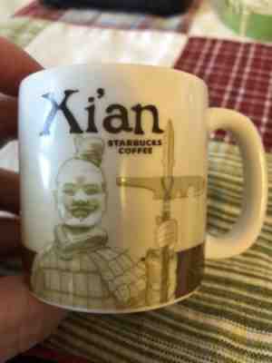 China Starbucks Coffee City Series mug of  Xian 3 Oz Rare Mini 2015 - Sold on eBay Feb, 7th 2019 for $32.99