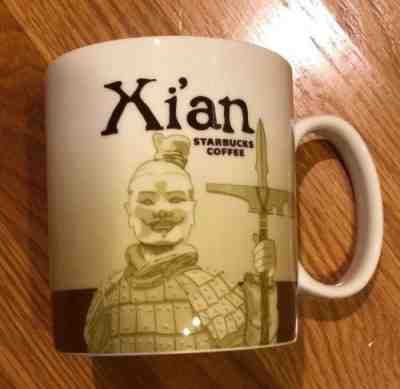 NWT 2011 Starbucks Xian Global City Icon Series Coffee Tea Mug 16 Oz - Sold on eBay Dec, 7th 2018 for $39.99