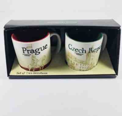 Starbucks Brand New Pair Demitasse Cups Prague Czech Republic NIB - Sold on eBay Jan, 27th 2019 for $22.00