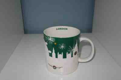 Brand New Starbucks London England Relief Mug Green Christmas 2015 - Sold on eBay Dec, 16th 2018 for $54.99