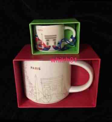 Starbucks Paris YAH Mug Ornament Set France Christmas Cup Holiday You Are Here - Sold on eBay Jan, 17th 2019 for $99.99