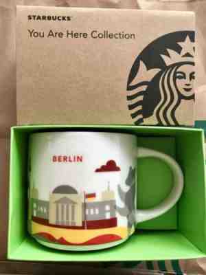 Starbucks Coffee 14oz Berlin Germany  mug YAH YOU ARE HERE Cup NWT small chip - Sold on eBay Jan, 30th 2019 for $19.95