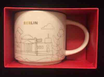 Starbucks Berlin Mug YAH Christmas Gold Bear Gate 2016 Cup Holiday You Are Here - Sold on eBay Jan, 16th 2019 for $44.99