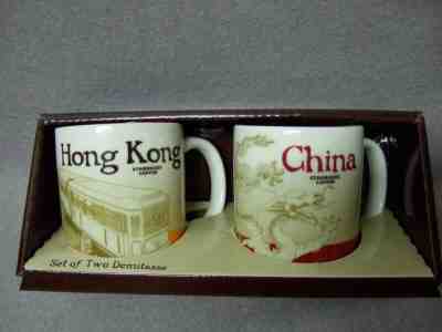 STARBUCKS City Mug Series ESPRESSO MUG 3oz - DRAGON   CHINA & HONG KONG THE PEAK - Sold on eBay Feb, 3rd 2019 for $19.99