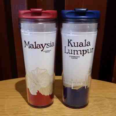 Starbucks Kuala Lumpur 2 & Malaysia 2 12oz Icon Tumblers (Lot of 2) - New w SKU - Sold on eBay Jan, 19th 2019 for $36.90