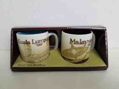STARBUCKS Coffee Set of Two Demitasse Espresso Mugs Kuala Lumpur Malaysia NIP! N - Sold on eBay Dec, 7th 2018 for $15.00