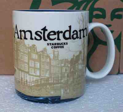Starbucks Coffee Mug Amsterdam Global Idol City Collector Series 16 oz - Sold on eBay Jan, 29th 2019 for $15.50