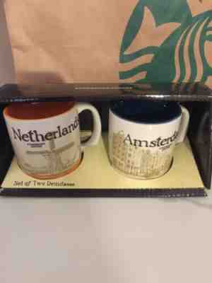 Starbucks Amsterdam And Netherlands Demitasse Mug Set, 3 oz.  - Sold on eBay Jan, 23rd 2019 for $28.50