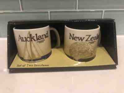 Starbucks New Zealand Auckland City Global Icon Demitasse Set Of 2 Mugs 3oz 2015 - Sold on eBay Jan, 17th 2019 for $61.43