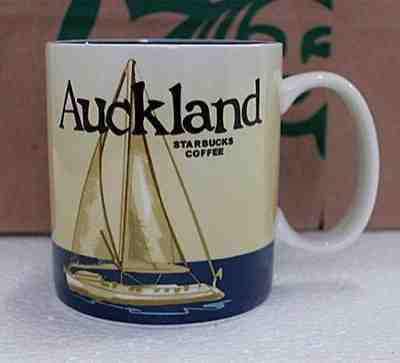 New 16oz Starbucks Coffee Mug Global Icon Auckland City Collector Series Mugs - Sold on eBay Jan, 2nd 2019 for $39.99