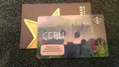 Starbucks Philippines CIty CEBU Gift Card Out of Print! w/Rewards Sleeve US Sell - Sold on eBay Nov, 28th 2018 for $5.77