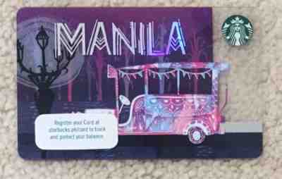 Starbucks 2016 Philippines Manila city card HARD TO FIND - Sold on eBay Jan, 21st 2019 for $7.50