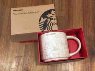 Starbucks "YOU ARE HERE" YAH Christmas Collection Moscow White & Gold Coffee Mug - Sold on eBay Jan, 24th 2019 for $49.95