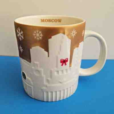 Starbucks NWT Moscow Christmas GOLD Xmas 2014 Relief series Mug Original MINT - Sold on eBay Dec, 26th 2018 for $59.95