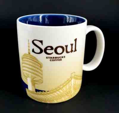 Starbucks Coffee Global Icon City Collector Series SEOUL Mug Cup 16 oz Korea - Sold on eBay Feb, 2nd 2019 for $89.50