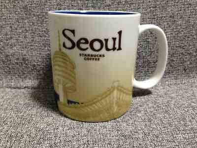 Rare! Starbucks Mug Seoul Global Icons Collector Series City 16oz Free Shipping - Sold on eBay Feb, 2nd 2019 for $99.99