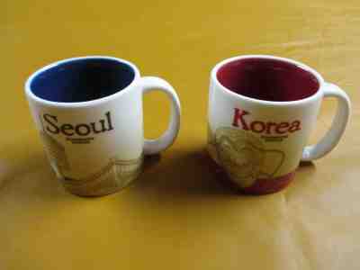 Starbucks 2009 Collectors Series Demitasse Mug Set of 2 Korea and Seoul Perfect - Sold on eBay Jan, 27th 2019 for $40.00