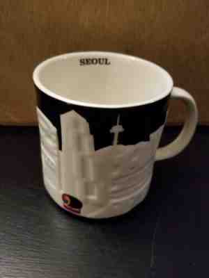 2012 Starbucks Seoul South Korea Relief Mug 16 oz - Sold on eBay Jan, 22nd 2019 for $35.00