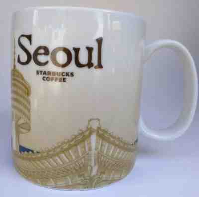 HTF 2009 Starbucks Coffee Seoul South Korea Collector Series 16 Ounce Mug Cup - Sold on eBay Jan, 19th 2019 for $75.00