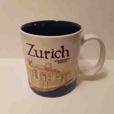 Starbucks NWT Zurich Switzerland MIT Global Icon mug cup Original 16oz Tram  - Sold on eBay Feb, 7th 2019 for $39.95