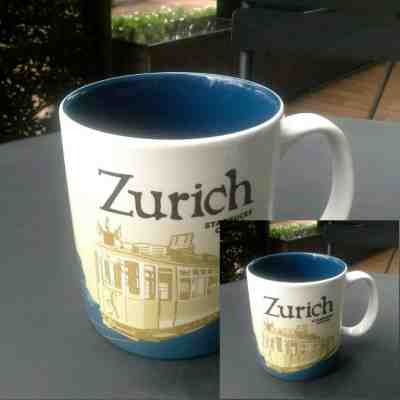 2 Starbucks Global City Icon Mugs 16 oz Zurich Discontinued Switzerland - Sold on eBay Jan, 28th 2019 for $60.00