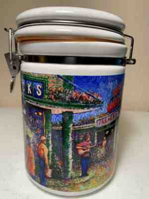 RARE Vintage Starbucks Farmer's Market First Store Coffee Canister Pike Place - Sold on eBay Feb, 11th 2019 for $25.00